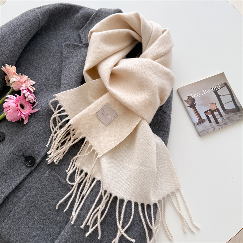 Pashmina Wrap Large - 인조 캐시미어 소재의 여성용 술 장식