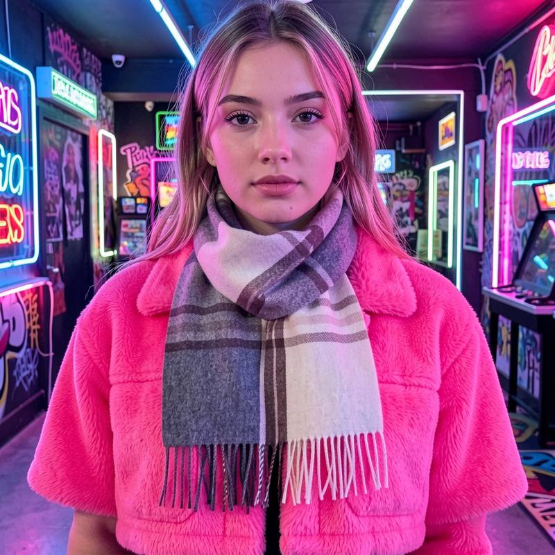Infinity Scarf Knit - 두꺼운 소재의 넥 스카프, 일상복에 어울리는