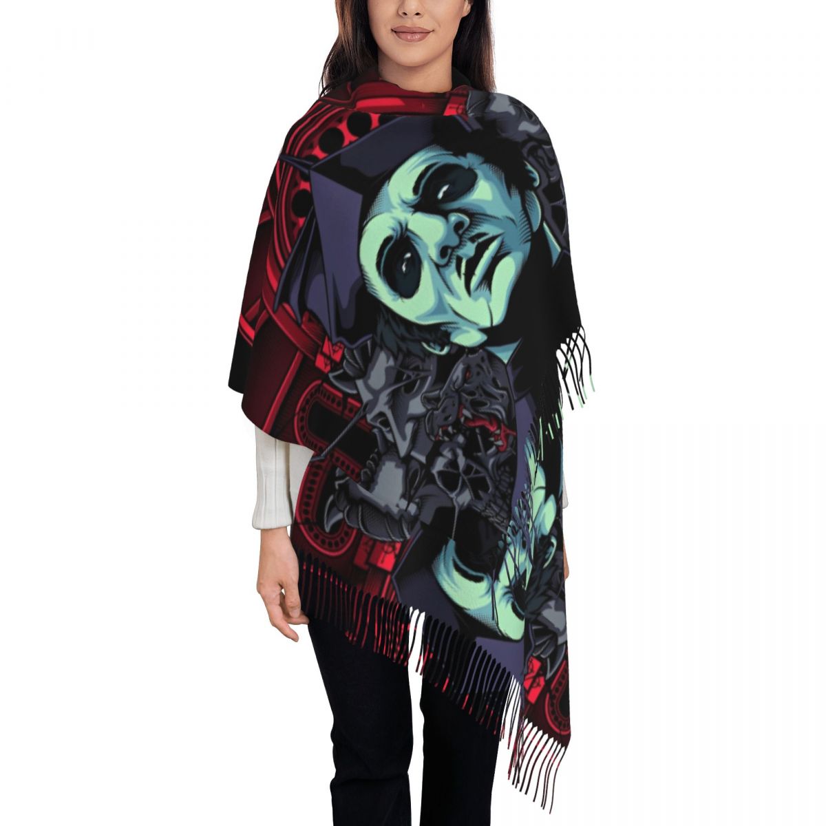 Pashmina Wrap Large - 여성용 고스트 밴드 숄 랩 따뜻한