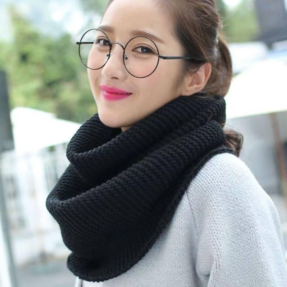따뜻한 단색 무한루프 스카프, 통기성 좋은 두꺼운 넥워 - Infinity Scarf Knit 리뷰 및 가격
