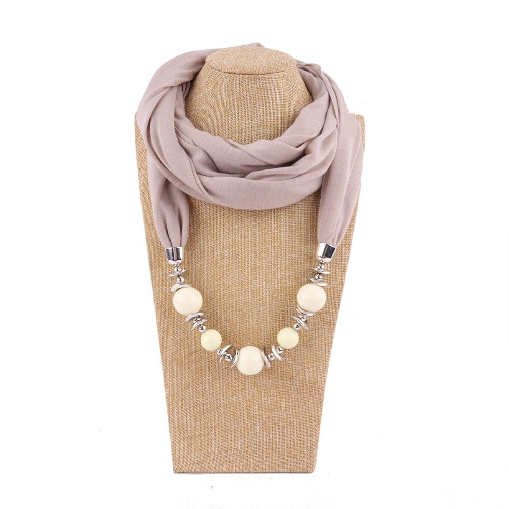 새로운 쉬폰 스카프 비즈 장식 솔리드 컬러 인피니티 스 - Infinity Scarf Knit 리뷰 및 가격
