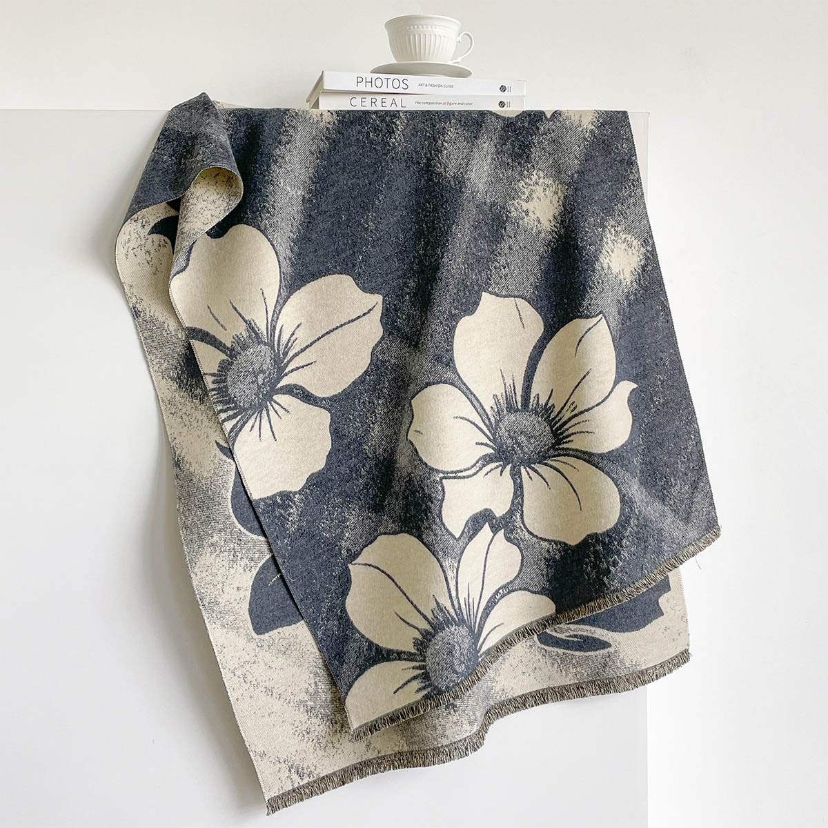 여성용 인조 캐시미어 스카프 프린지 두꺼운 따뜻한 숄  - Pashmina Wrap Large 리뷰 및 가격