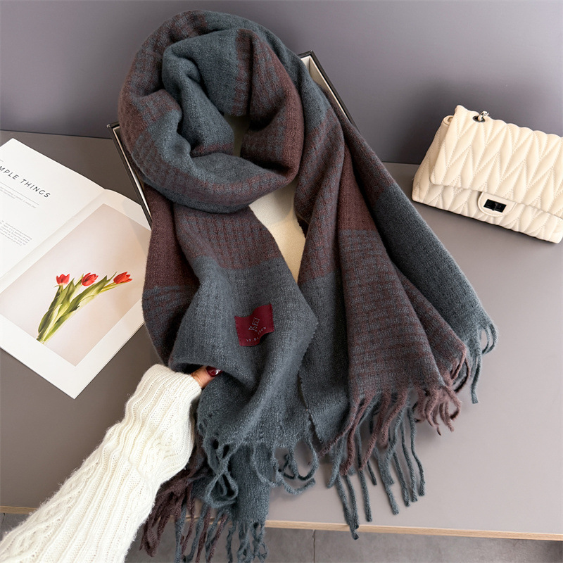 여성용 모조 캐시미어 소재의 따뜻한 스카프, 술 장식이 - Pashmina Wrap Large 리뷰 및 가격