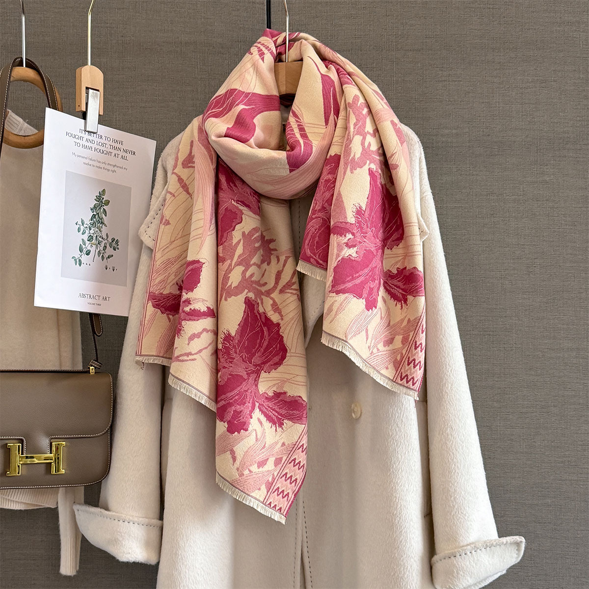 여성을위한 가을 캐시미어 스카프 두꺼운 따뜻한 겨울 담 - Woven Scarf Blanket 리뷰 및 가격