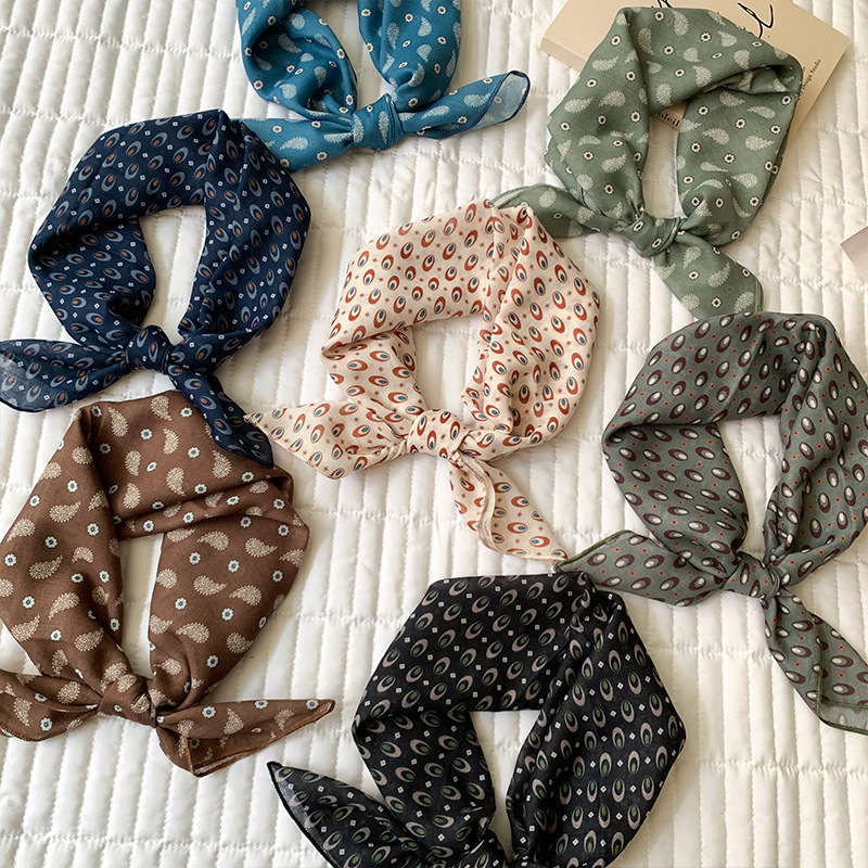 여성용 코튼 느낌 스카프 헤어밴드 사각 스카프 헤어밴드 - Bandana Cotton 리뷰 및 가격