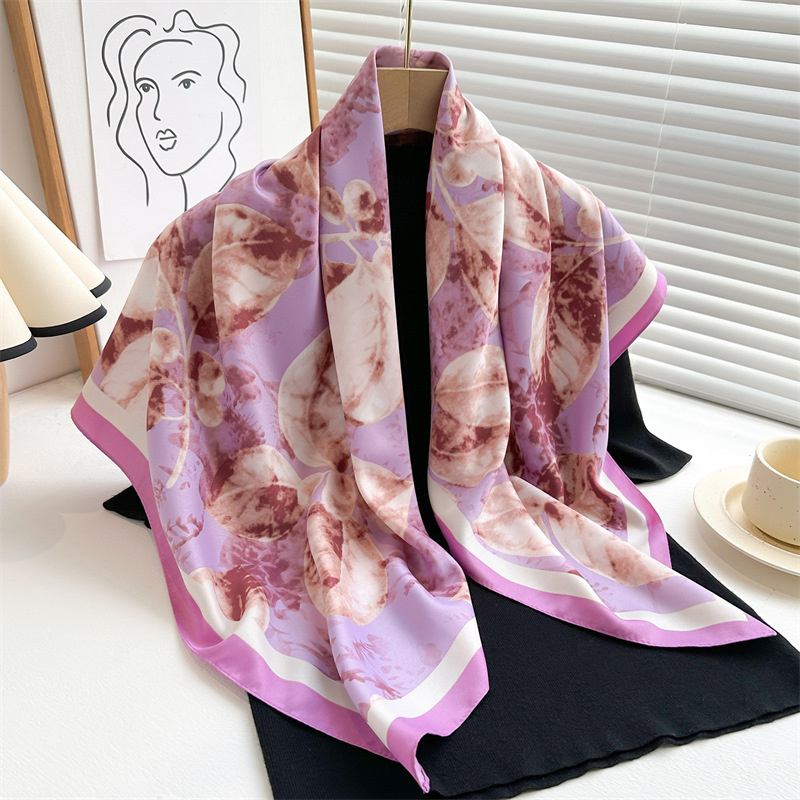 레트로 프린트 대형 스퀘어 스카프, 용수철 가을 스카프 - Scarf Silk Square 리뷰 및 가격