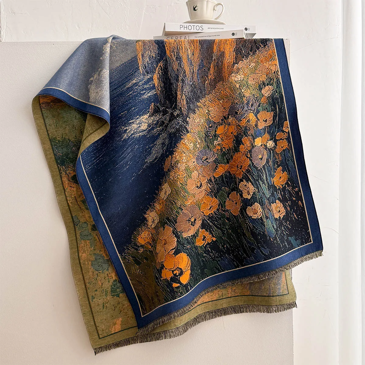 여성용 모조 캐시미어 스카프, 술 장식, 두툼하고 따뜻 - Pashmina Wrap Large 리뷰 및 가격