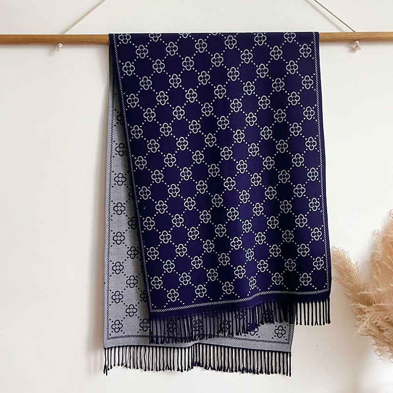 브랜드 자카드 디자인 겨울 양면 스카프 캐시미어 부드럽 - Woven Scarf Blanket 리뷰 및 가격