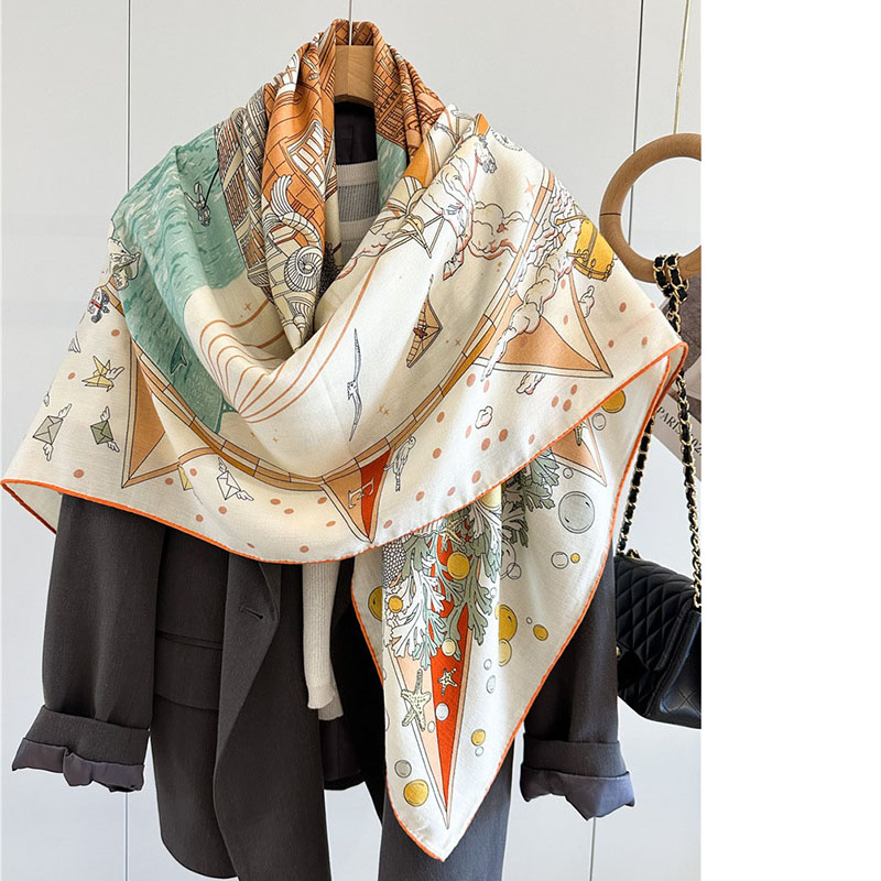 여성용 럭셔리 양모 담요 스카프, 초대형 사각형 숄,  - Woven Scarf Blanket 리뷰 및 가격