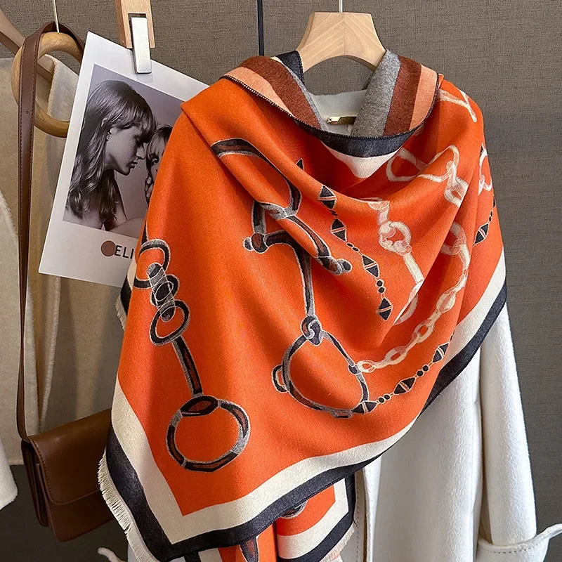 2024 럭셔리 따뜻한 파시미나 목도리 여성 스카프 두 - Woven Scarf Blanket 리뷰 및 가격