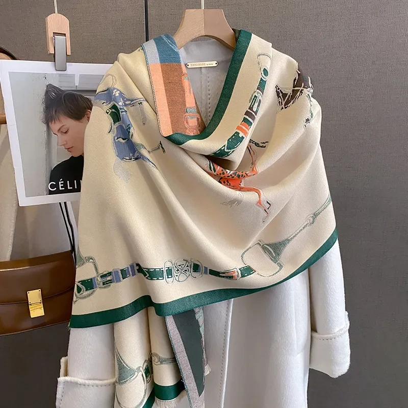 2024 럭셔리 따뜻한 파시미나 목도리 여성 스카프 두 - Woven Scarf Blanket 리뷰 및 가격